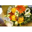 東京都立川市三田花店の花　季節の花束　オレンジキャンディ